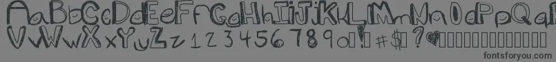 Goons Font – Black Fonts on Gray Background
