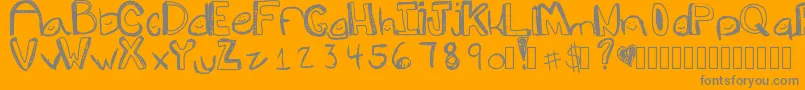 Шрифт Goons – серые шрифты на оранжевом фоне