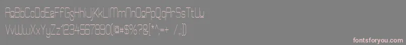 Шрифт ElgethyEstUpperCondensed – розовые шрифты на сером фоне