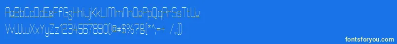 fuente ElgethyEstUpperCondensed – Fuentes Amarillas Sobre Fondo Azul