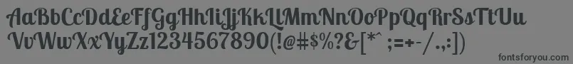 LobstertwoBold Font – Black Fonts on Gray Background
