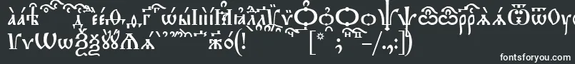 Шрифт TriodionKucs – белые шрифты