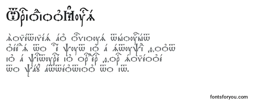 TriodionKucs Font