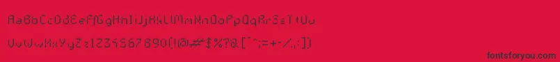 GalacticasBigstripes Font – Black Fonts on Red Background