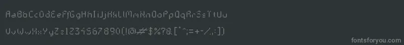 Шрифт GalacticasBigstripes – серые шрифты на чёрном фоне