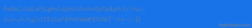 Police GalacticasBigstripes – polices grises sur fond bleu