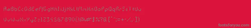 GalacticasBigstripes Font – Gray Fonts on Red Background