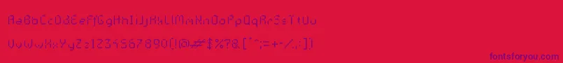 GalacticasBigstripes Font – Purple Fonts on Red Background