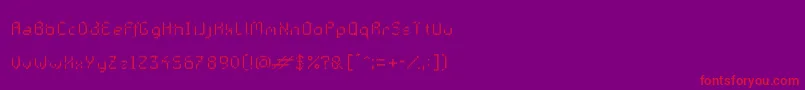 GalacticasBigstripes Font – Red Fonts on Purple Background