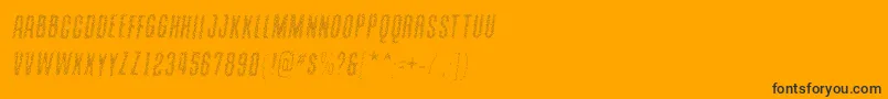 Czcionka ContainmentsparkleRegular – czarne czcionki na pomarańczowym tle