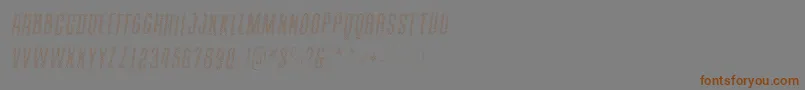 ContainmentsparkleRegular Font – Brown Fonts on Gray Background