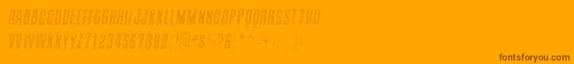 fuente ContainmentsparkleRegular – Fuentes Marrones Sobre Fondo Naranja
