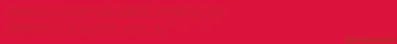 ContainmentsparkleRegular Font – Brown Fonts on Red Background