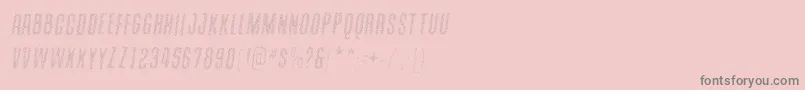 Fonte ContainmentsparkleRegular – fontes cinzas em um fundo rosa