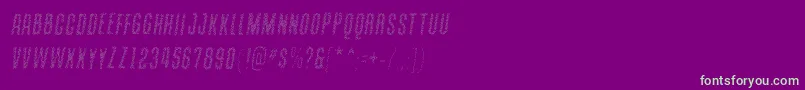 ContainmentsparkleRegular Font – Green Fonts on Purple Background