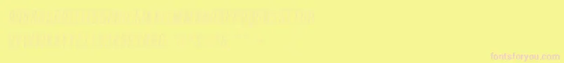 Police ContainmentsparkleRegular – polices roses sur fond jaune