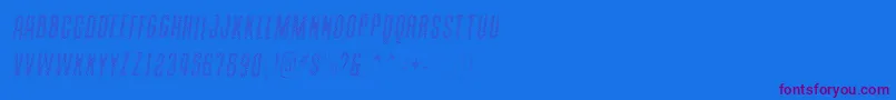 fuente ContainmentsparkleRegular – Fuentes Moradas Sobre Fondo Azul