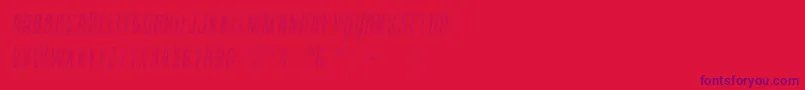 ContainmentsparkleRegular-Schriftart – Violette Schriften auf rotem Hintergrund