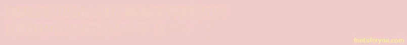 ContainmentsparkleRegular-Schriftart – Gelbe Schriften auf rosa Hintergrund