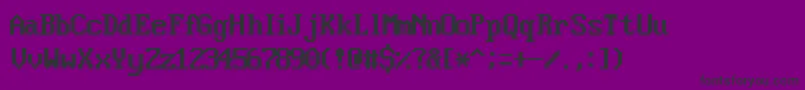 VideosskRegular Font – Black Fonts on Purple Background