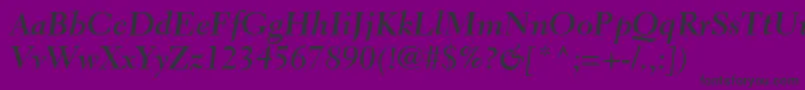 ElectraltstdBoldcursive Font – Black Fonts on Purple Background