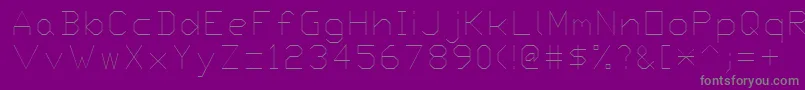 Proxy1 Font – Gray Fonts on Purple Background