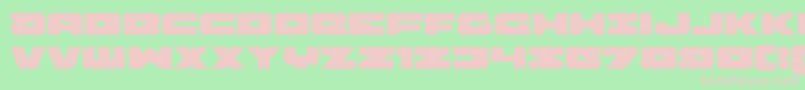 Banjinexpand Font – Pink Fonts on Green Background