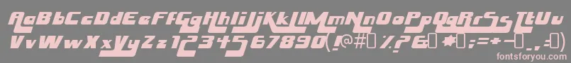 More about HuskystashRegular Font HuskystashRegular Font – Pink Fonts on Gray Background