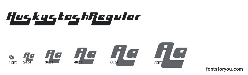 HuskystashRegular Font Sizes