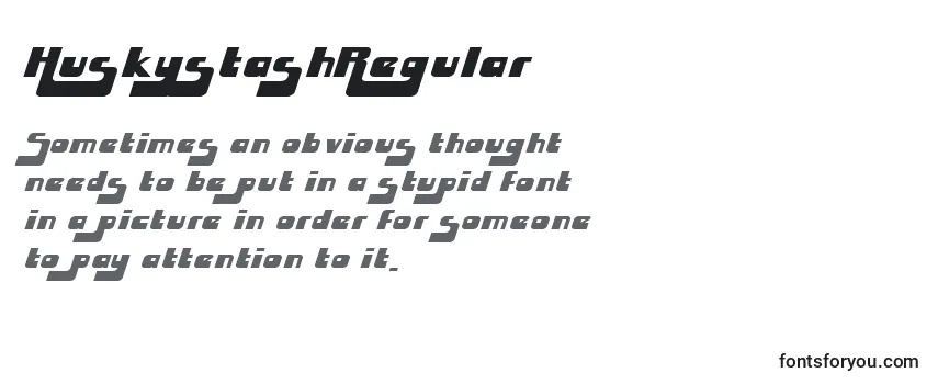 HuskystashRegular Font