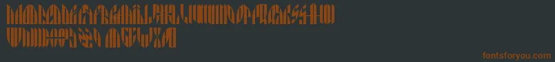 Angryorange-fontti – ruskeat fontit mustalla taustalla