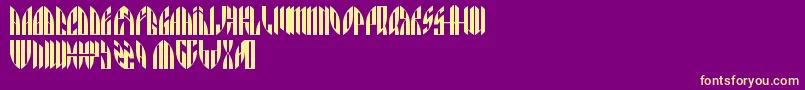 Angryorange Font – Yellow Fonts on Purple Background