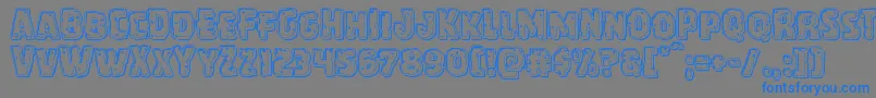 More about Howlinmadengrave Font Howlinmadengrave Font – Blue Fonts on Gray Background