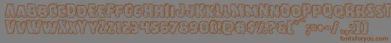 More about Howlinmadengrave Font Howlinmadengrave Font – Brown Fonts on Gray Background