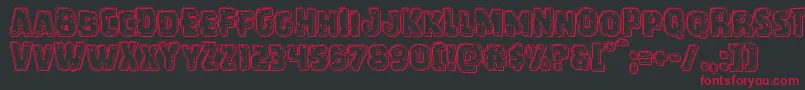 Howlinmadengraveフォントについての詳細 フォントHowlinmadengrave – 黒い背景に赤い文字