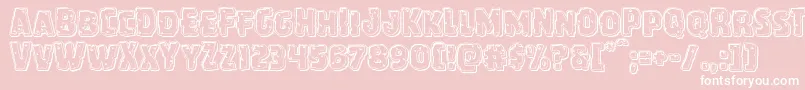 Howlinmadengrave Font – White Fonts on Pink Background