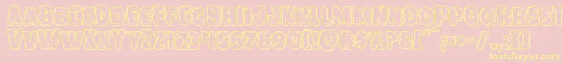 More about Howlinmadengrave Font Howlinmadengrave Font – Yellow Fonts on Pink Background