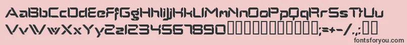 Alphamalemodern Font – Black Fonts on Pink Background