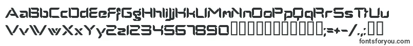 Alphamalemodern-fontti – vääristyneet fontit
