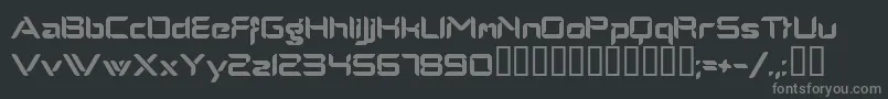 Шрифт Alphamalemodern – серые шрифты на чёрном фоне