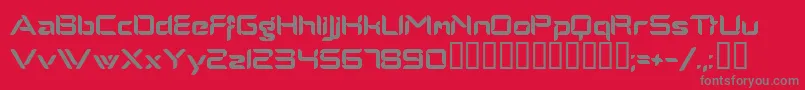 fuente Alphamalemodern – Fuentes Grises Sobre Fondo Rojo