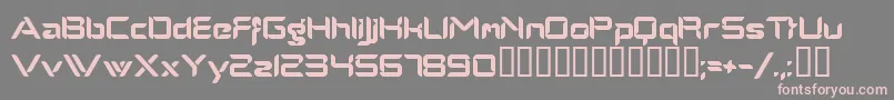 Alphamalemodern Font – Pink Fonts on Gray Background