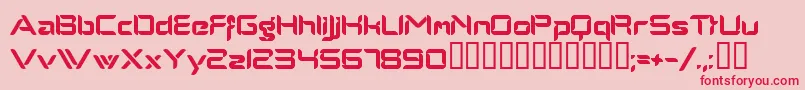 Alphamalemodern Font – Red Fonts on Pink Background