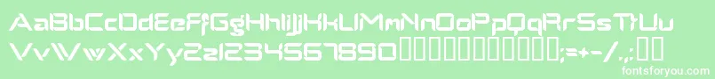 Alphamalemodern Font – White Fonts on Green Background