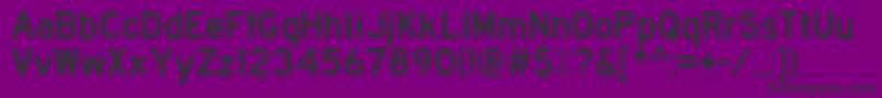 Traffic3 Font – Black Fonts on Purple Background