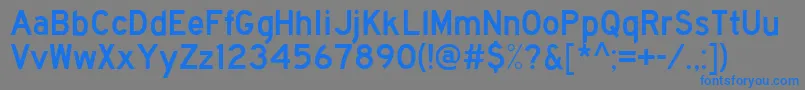 Traffic3 Font – Blue Fonts on Gray Background