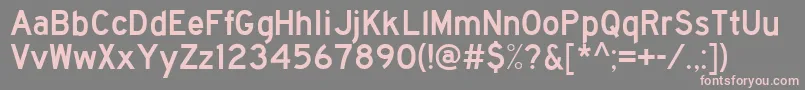 Traffic3 Font – Pink Fonts on Gray Background