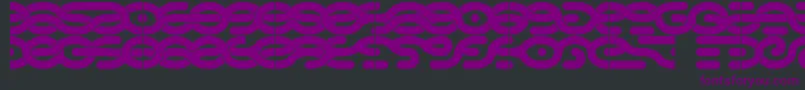 3strands Font – Purple Fonts on Black Background