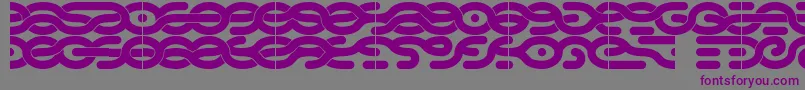 3strands Font – Purple Fonts on Gray Background