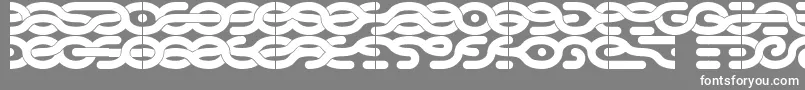 3strands Font – White Fonts on Gray Background